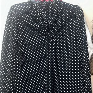 Tamara H NWOT Black and White Polka Dot Women's Top size S